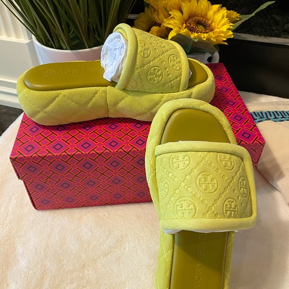 Tory Burch T Monogram Bubble Slide - Picture 1 of 9
